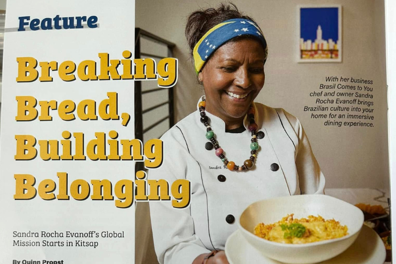 Brasileira Sandra Rocha na Revista Kitsap Business